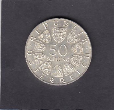 Beschrijving: 50 Schillings  50Th.ANN.REP.